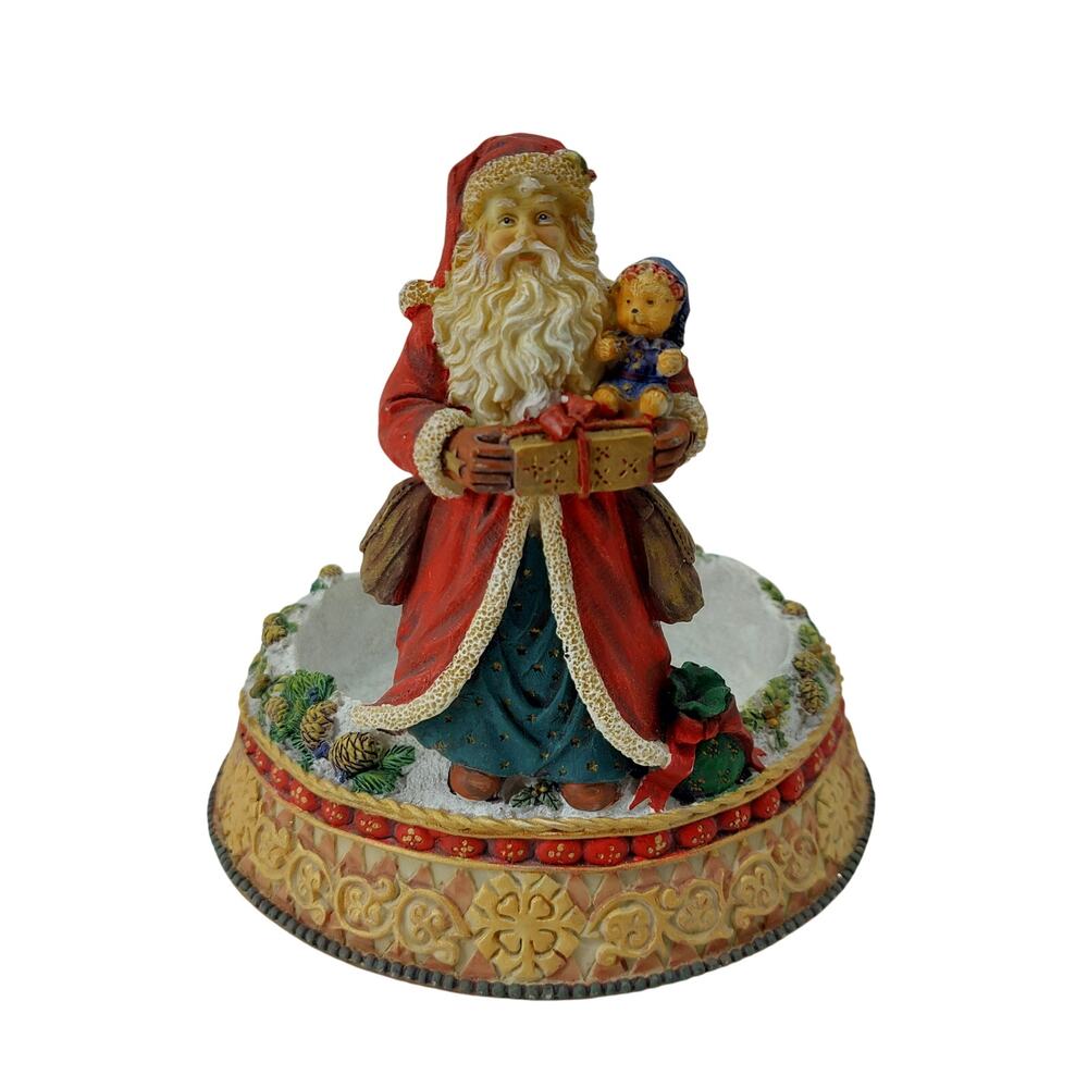 Wong's Santa Candle Holder Base Fits Glass Traditional Christmas